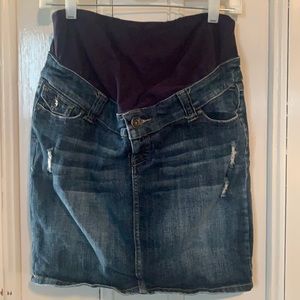Size 4 Denim Maternity Skirt